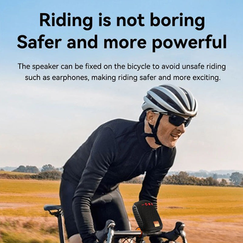 Bike Speaker Bluetooth Wireless Handlebar Mount Water-Resistant