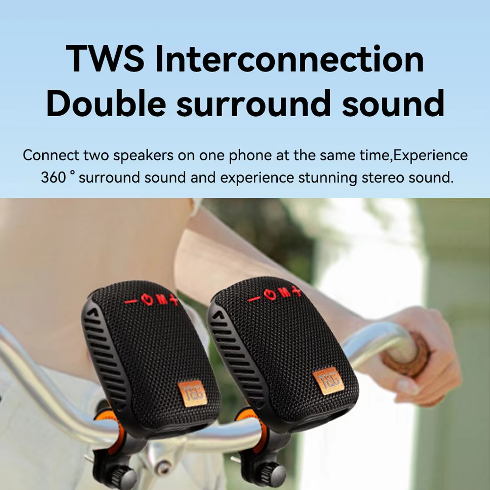 Bike Speaker Bluetooth Wireless Handlebar Mount Water-Resistant