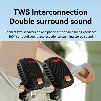 Bike Speaker Bluetooth Wireless Handlebar Mount Water-Resistant