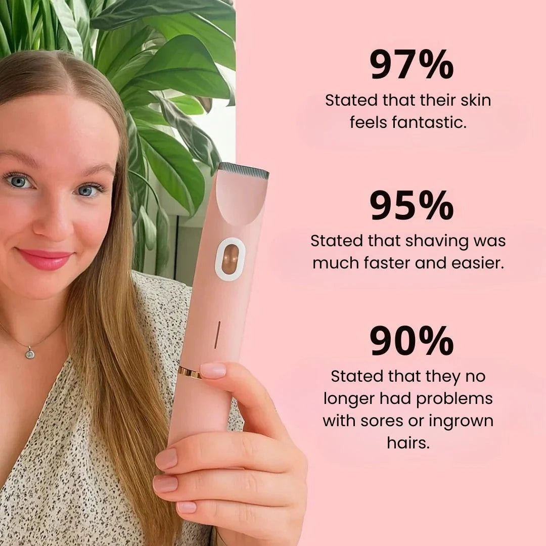 Bikini Trimmer Cordless Waterproof Stainless Steel Blades
