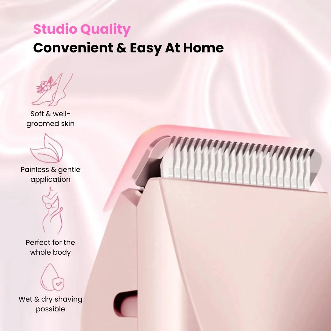 Bikini Trimmer Cordless Waterproof Stainless Steel Blades