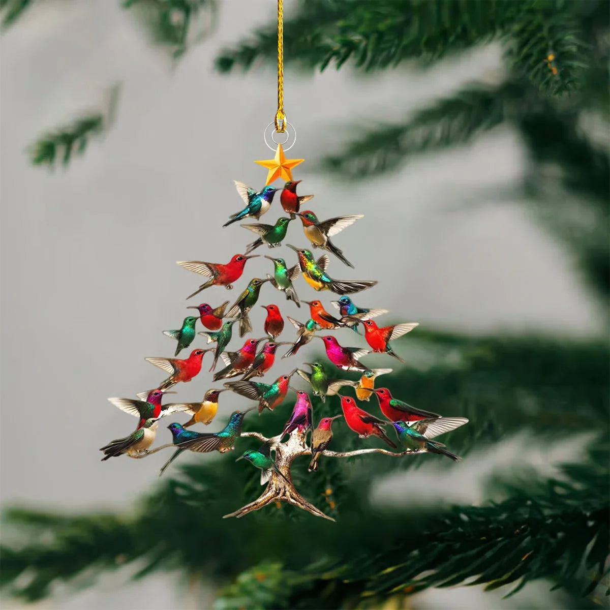 Bird Christmas Ornament Crystal Glass Light-Reflecting Gooseneck?