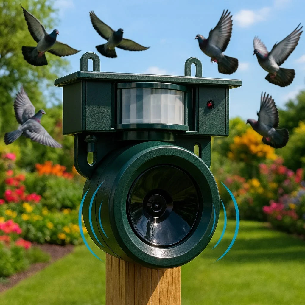 Bird Deterrent Solar-Powered Motion-Activated Predator Calls