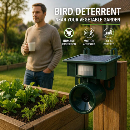 Bird Deterrent Solar-Powered Motion-Activated Predator Calls