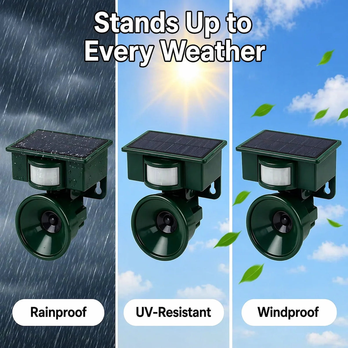 Bird Deterrent Solar-Powered Motion-Activated Predator Calls