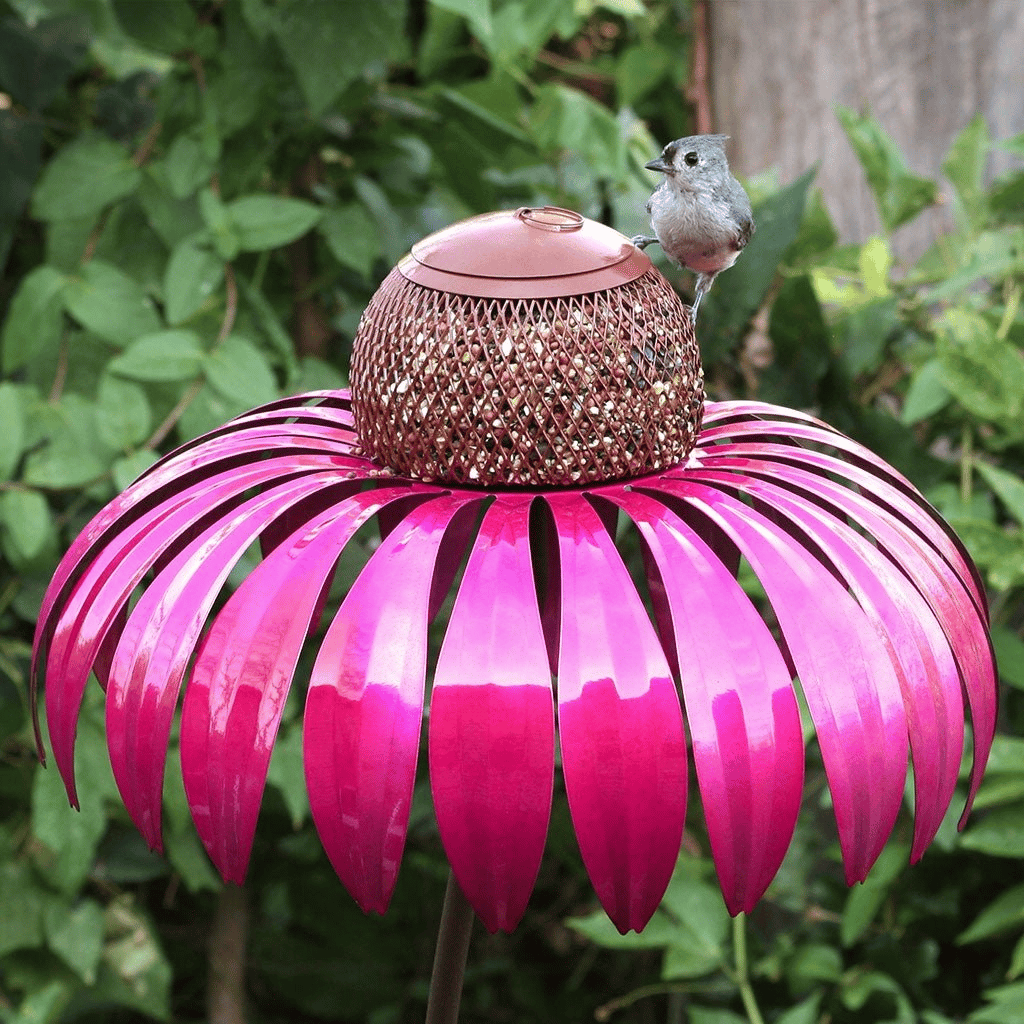 Bird Feeder Sunflower Weatherproof Metal Easy Fill & Clean