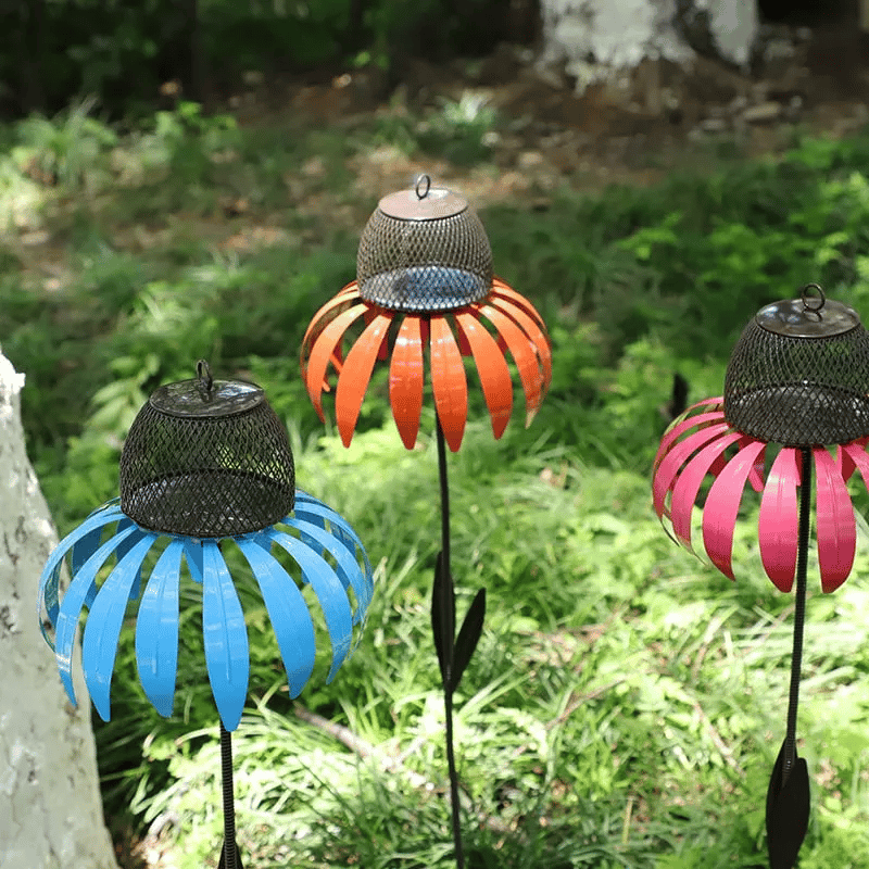 Bird Feeder Sunflower Weatherproof Metal Easy Fill & Clean