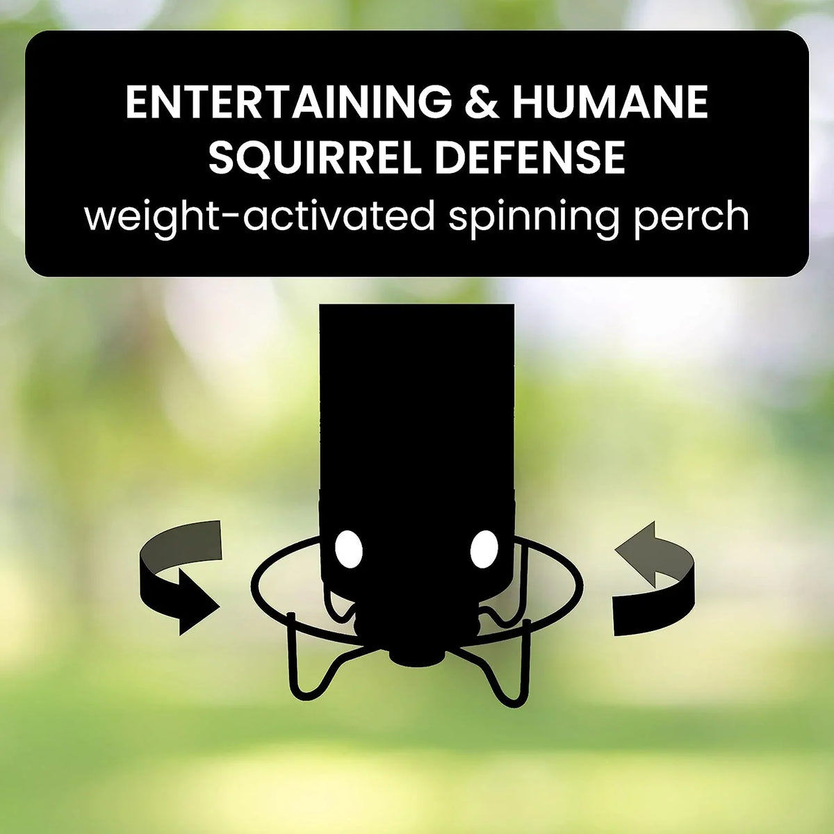 Bird Feeder Weight-Activated Spinning Perch 5 Pound Capacity