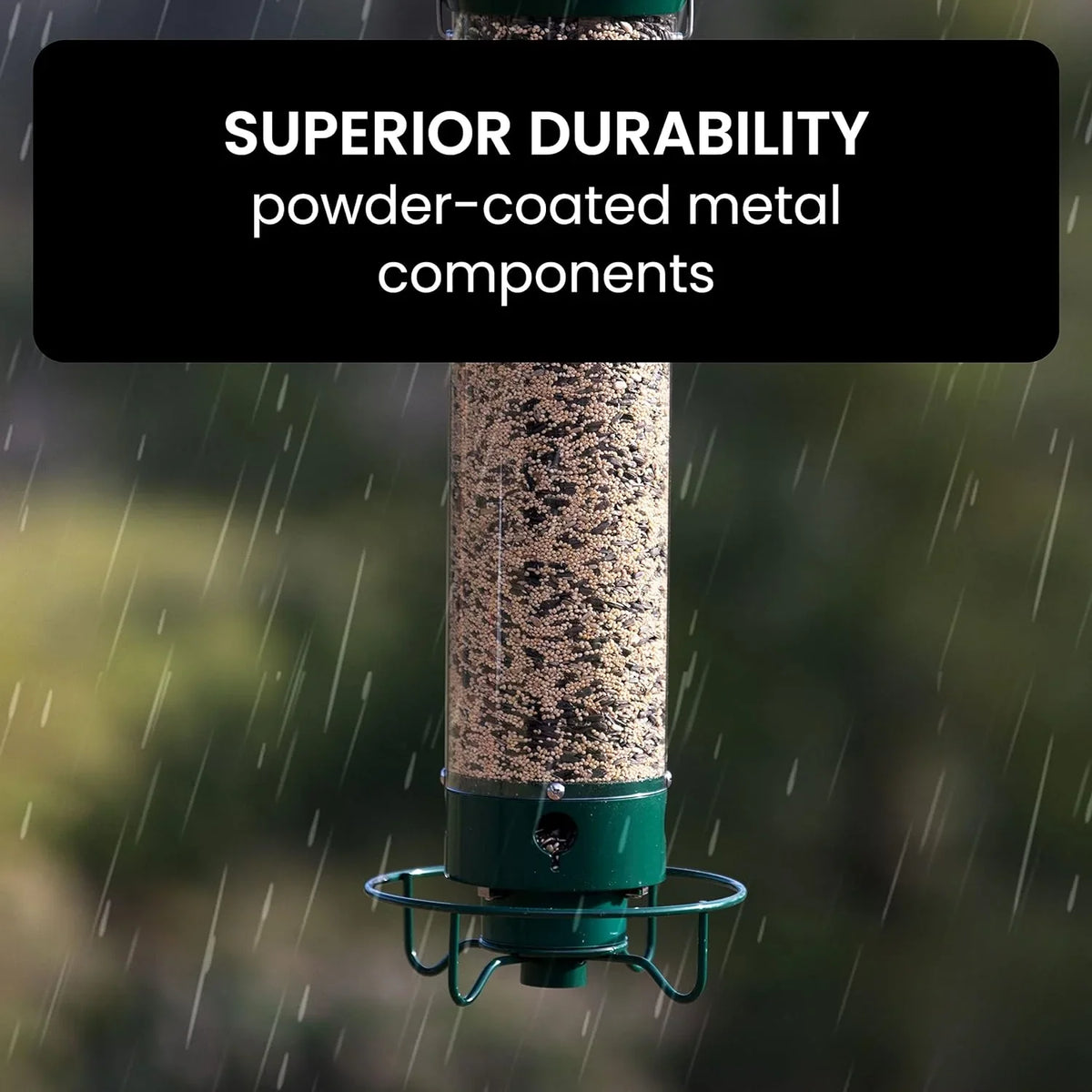 Bird Feeder Weight-Activated Spinning Perch 5 Pound Capacity