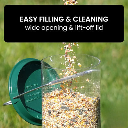 Bird Feeder Weight-Activated Spinning Perch 5 Pound Capacity