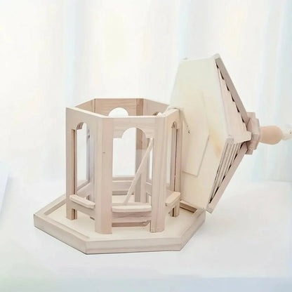 Bird Feeder Wooden Hanging Integrated Water System Weather-Resistant