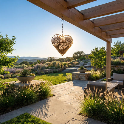 Bird Nesting Holder Heart-Shaped Weatherproof Iron