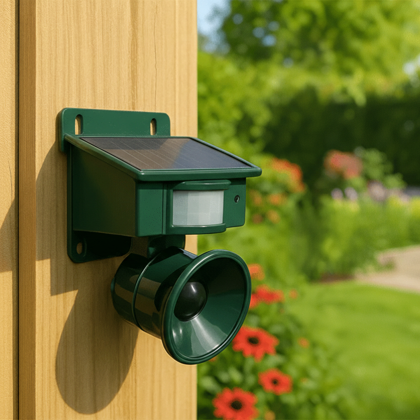 Bird Repellent Motion-Activated Solar-Powered 33-Foot Range
