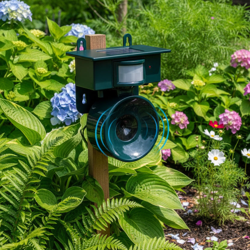 Bird Repellent Motion-Activated Solar-Powered 33-Foot Range