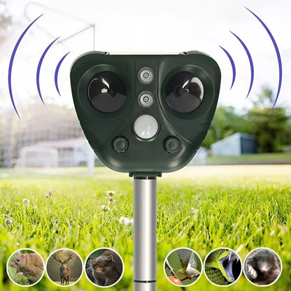 Bird Repeller Solar Powered Ultrasonic Flashing LED Lights