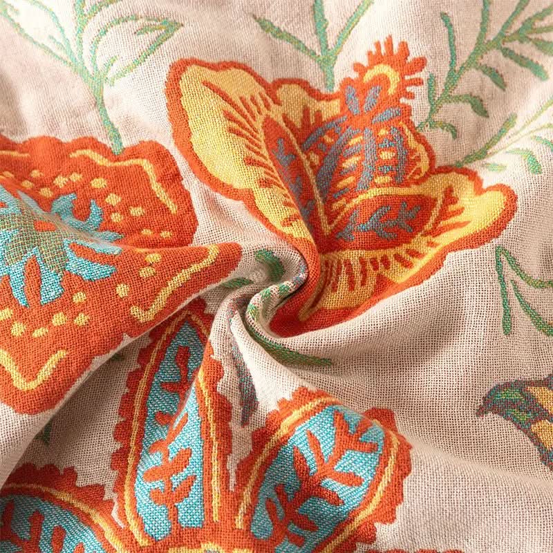 Blanket 100% Cotton Reversible Jacquard Weave