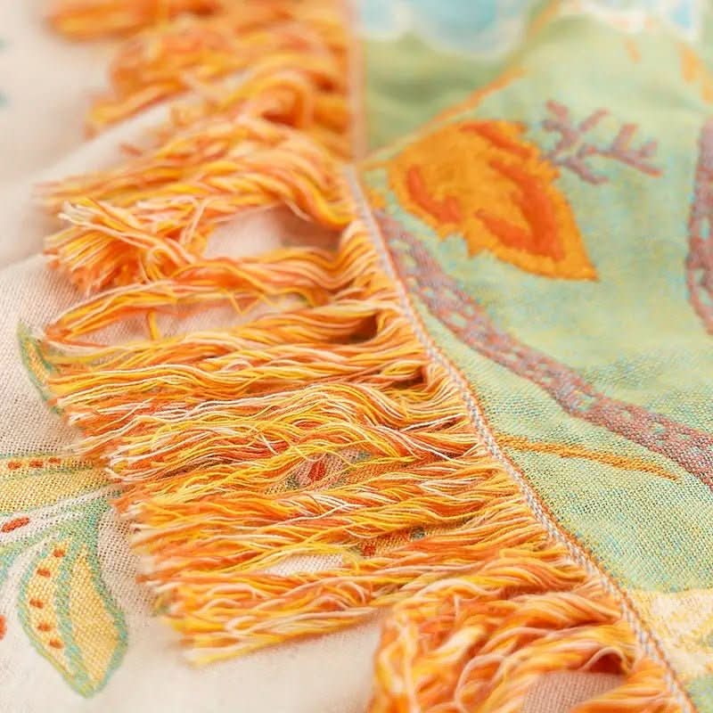 Blanket 100% Cotton Reversible Jacquard Weave