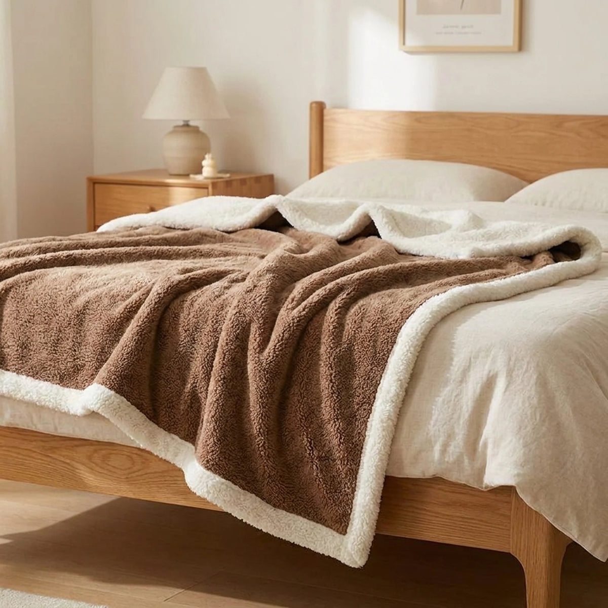 Blanket Reversible Microfiber Flannel & Lambswool