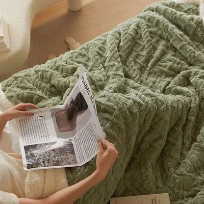 Blanket Reversible Microfiber Flannel & Lambswool