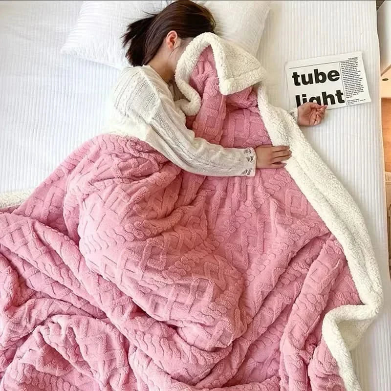 Blanket Reversible Microfiber Flannel & Lambswool