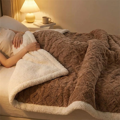 Blanket Reversible Microfiber Flannel & Lambswool