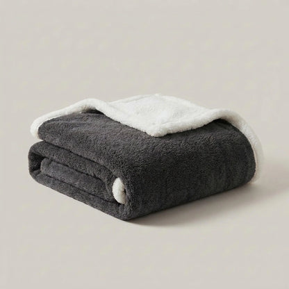 Blanket Reversible Microfiber Flannel & Lambswool