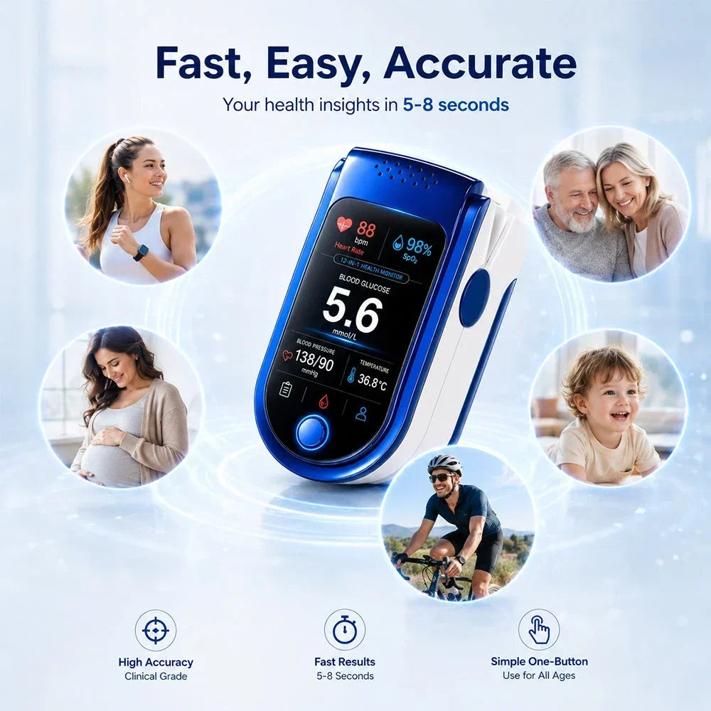 Blood Glucose Monitor Non-Invasive Laser Compact Design