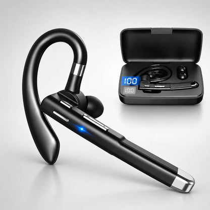 Bluetooth Headset Dual-Mic Noise Cancelling 25 Hour Talk Time