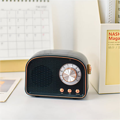 Bluetooth Speaker Retro Wood Finish Portable