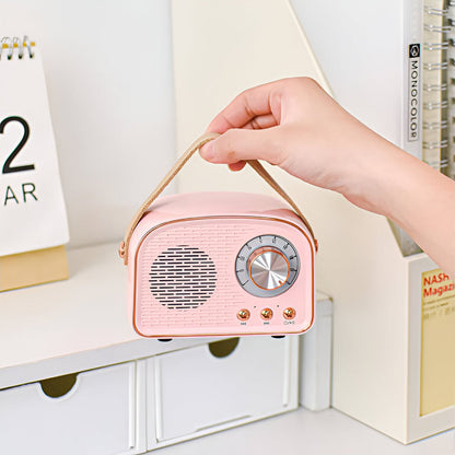 Bluetooth Speaker Retro Wood Finish Portable