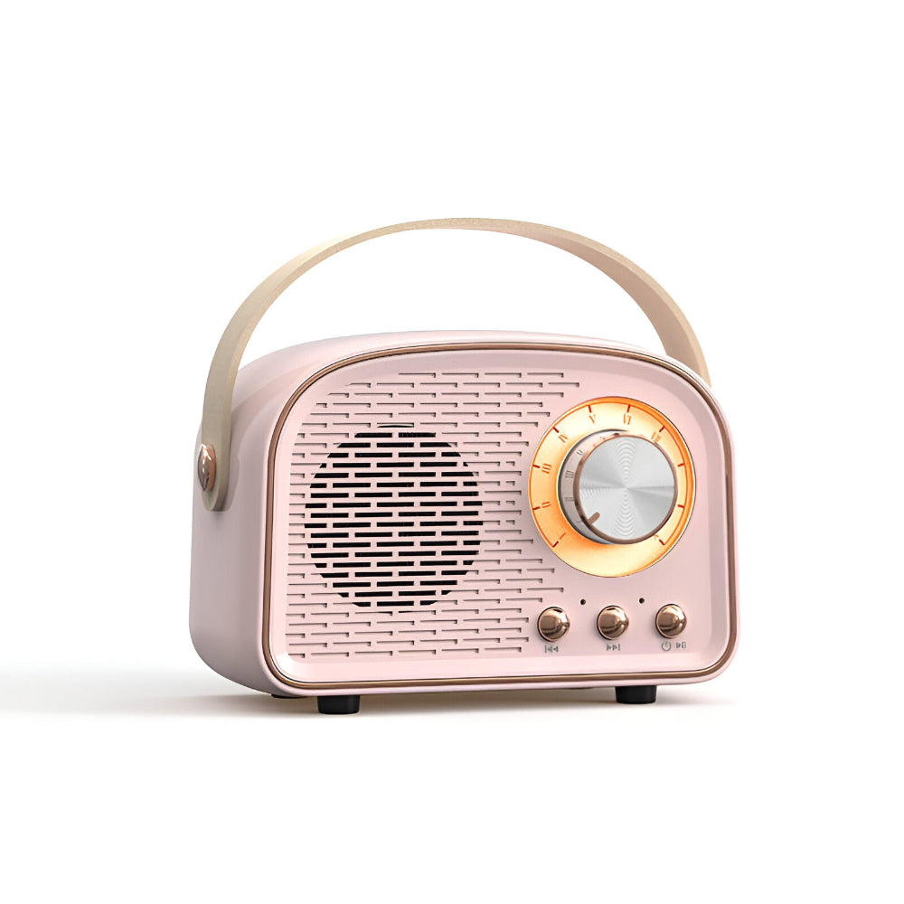 Bluetooth Speaker Retro Wood Finish Portable