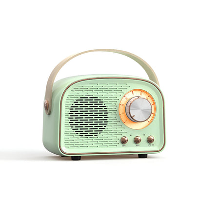 Bluetooth Speaker Retro Wood Finish Portable