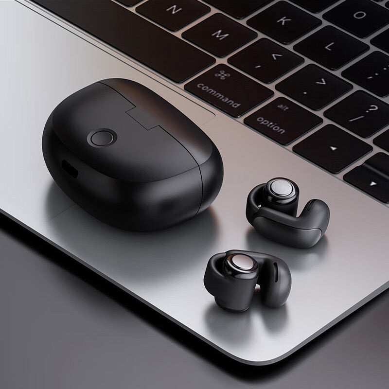 Bluetooth Sports Headphones Open-Ear 48-Hour Battery Noise-Canceling Mics