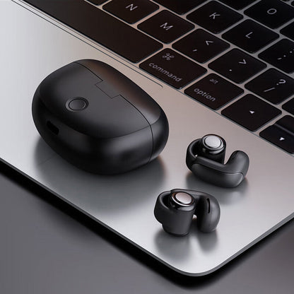 Bluetooth Sports Headphones Open-Ear 48-Hour Battery Noise-Canceling Mics