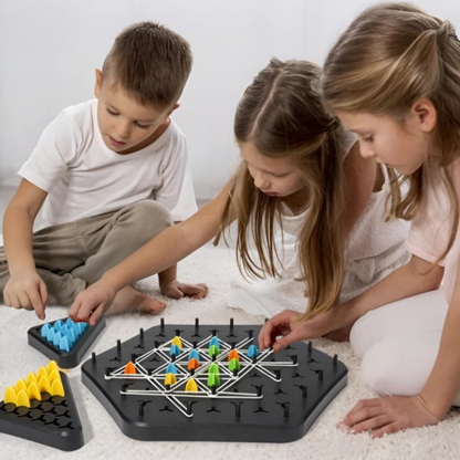 Board Game Triangle Chain Mechanism 2-4 Players