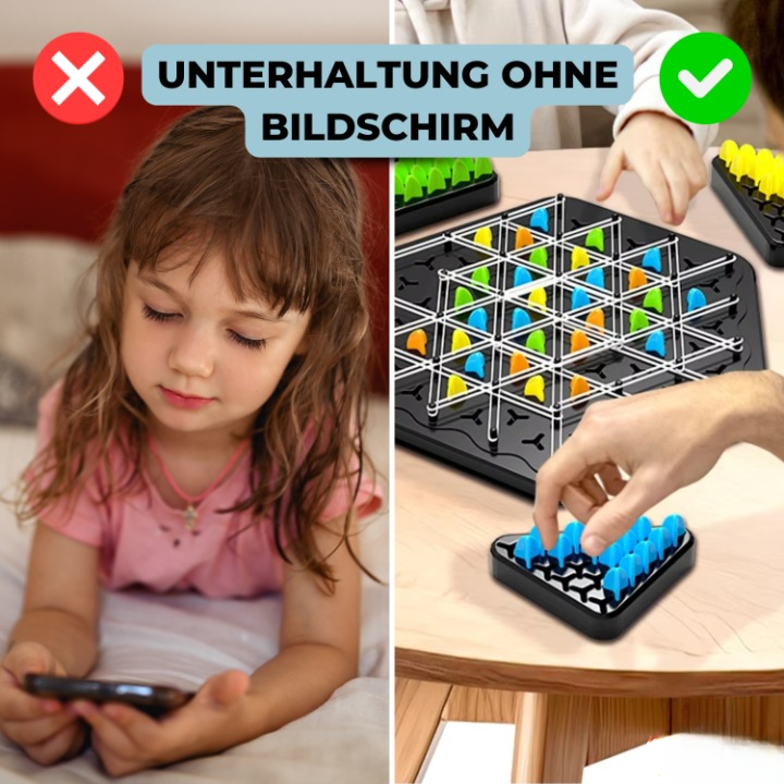 Board Game Triangle Chain Mechanism 2-4 Players