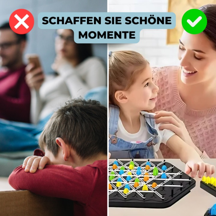 Board Game Triangle Chain Mechanism 2-4 Players