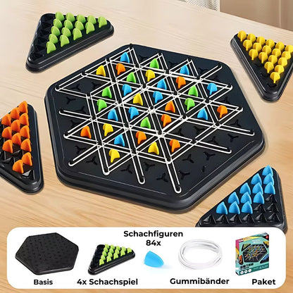 Board Game Triangle Chain Mechanism 2-4 Players