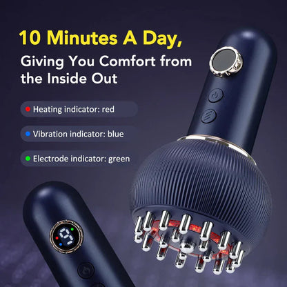 Body Massager 4-in-1 Stainless Steel Heads USB Rechargeable