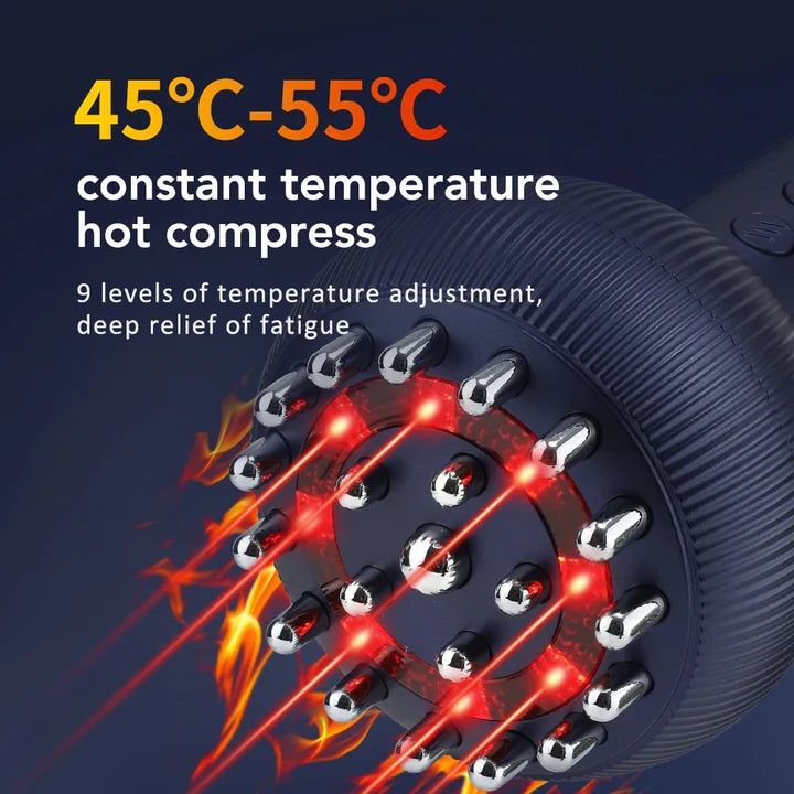Body Massager 4-in-1 Stainless Steel Heads USB Rechargeable