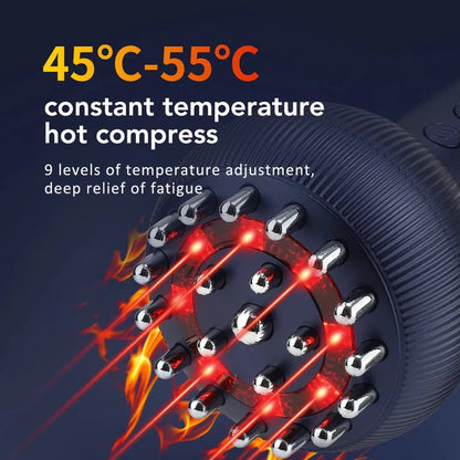Body Massager 4-in-1 Stainless Steel Heads USB Rechargeable
