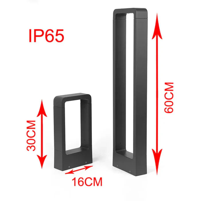 Bollard Light Warm White LED IP65 Aluminum