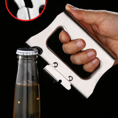 Bottle & Jar Opener Stainless Steel Ergonomic Grip