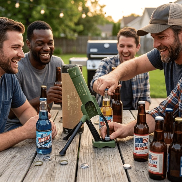Bottle Opener Tactical Tripod Stand Single-Pull