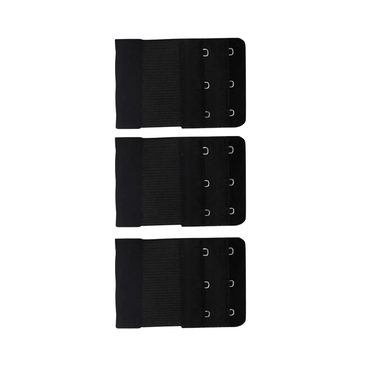 Bra Extender Set Elastic Stretch Hook-and-Eye 3-Pack Neutral Colors