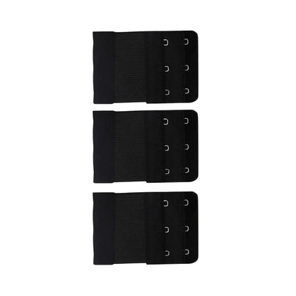 Bra Extender Set Elastic Stretch Hook-and-Eye 3-Pack Neutral Colors