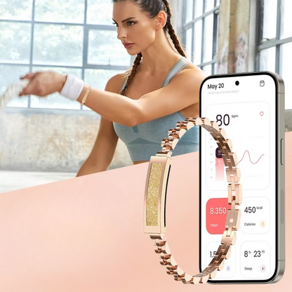 Bracelet Activity-Tracking Stainless Steel 5-Day Battery