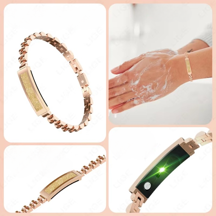 Bracelet Activity-Tracking Stainless Steel 5-Day Battery