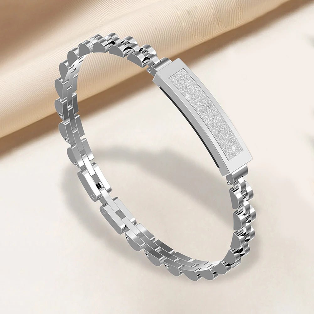 Bracelet Activity-Tracking Stainless Steel 5-Day Battery