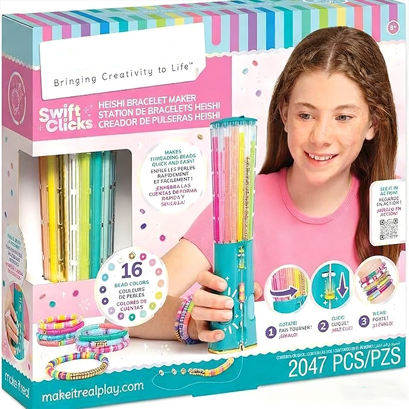 Bracelet Craft Kit Click Dispensing Heishi Beads Starter Set